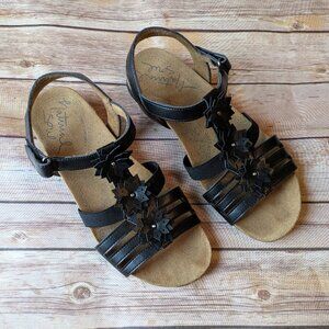 Natural Soul Sandals Black Size 9